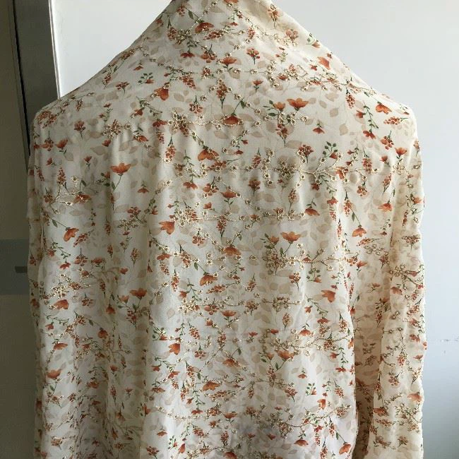 PRINET CHIFFON EMBROIDERY FABRIC